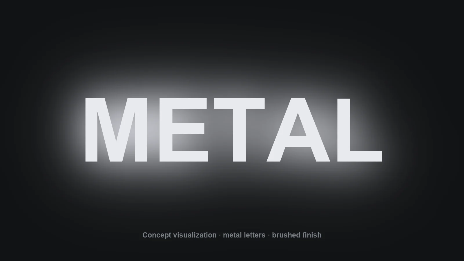 Faux Neon Letters — concept visualization