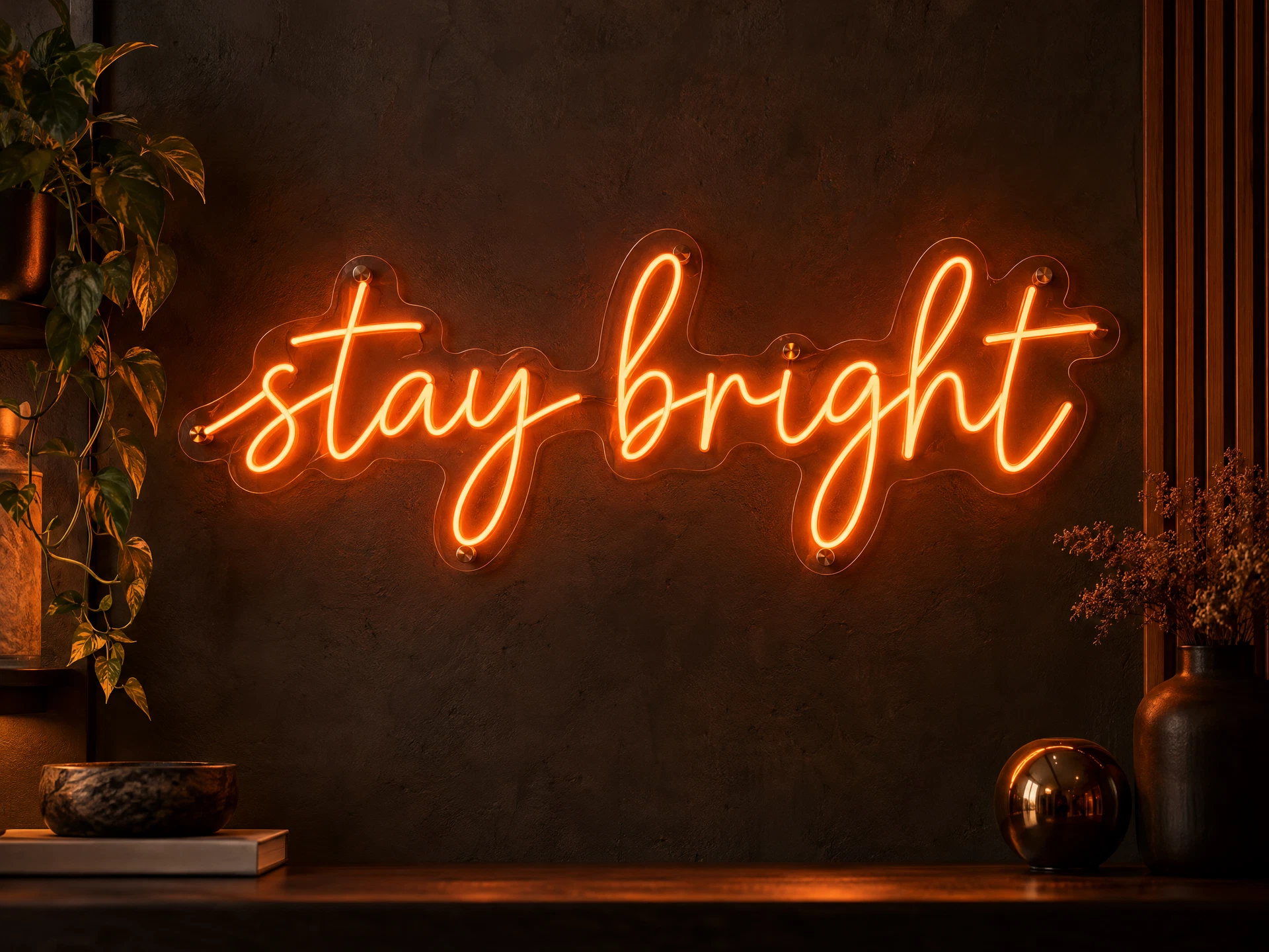 Faux Neon Letters — concept visualization